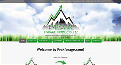 Desktop Screenshot of peakforage.com
